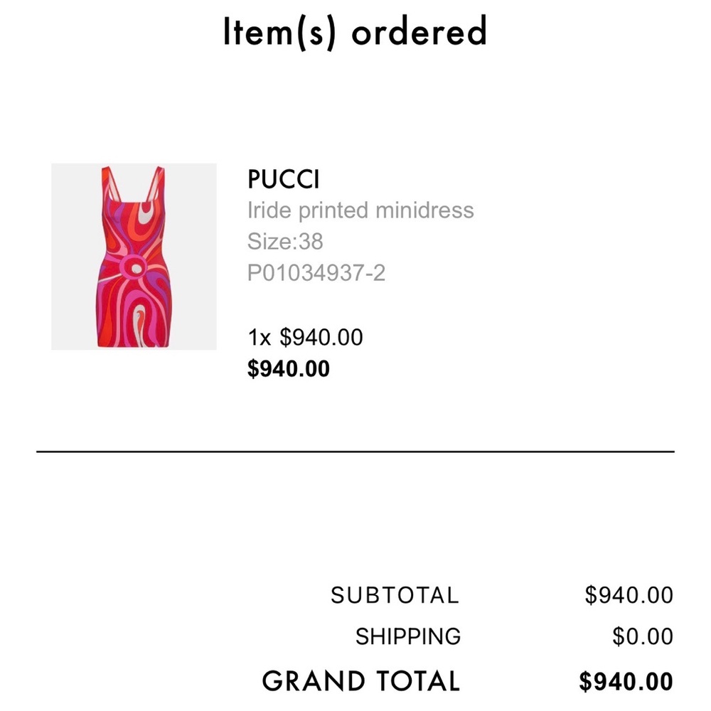 Emilio Pucci Iride Print Minidress - Picture 8 of 8